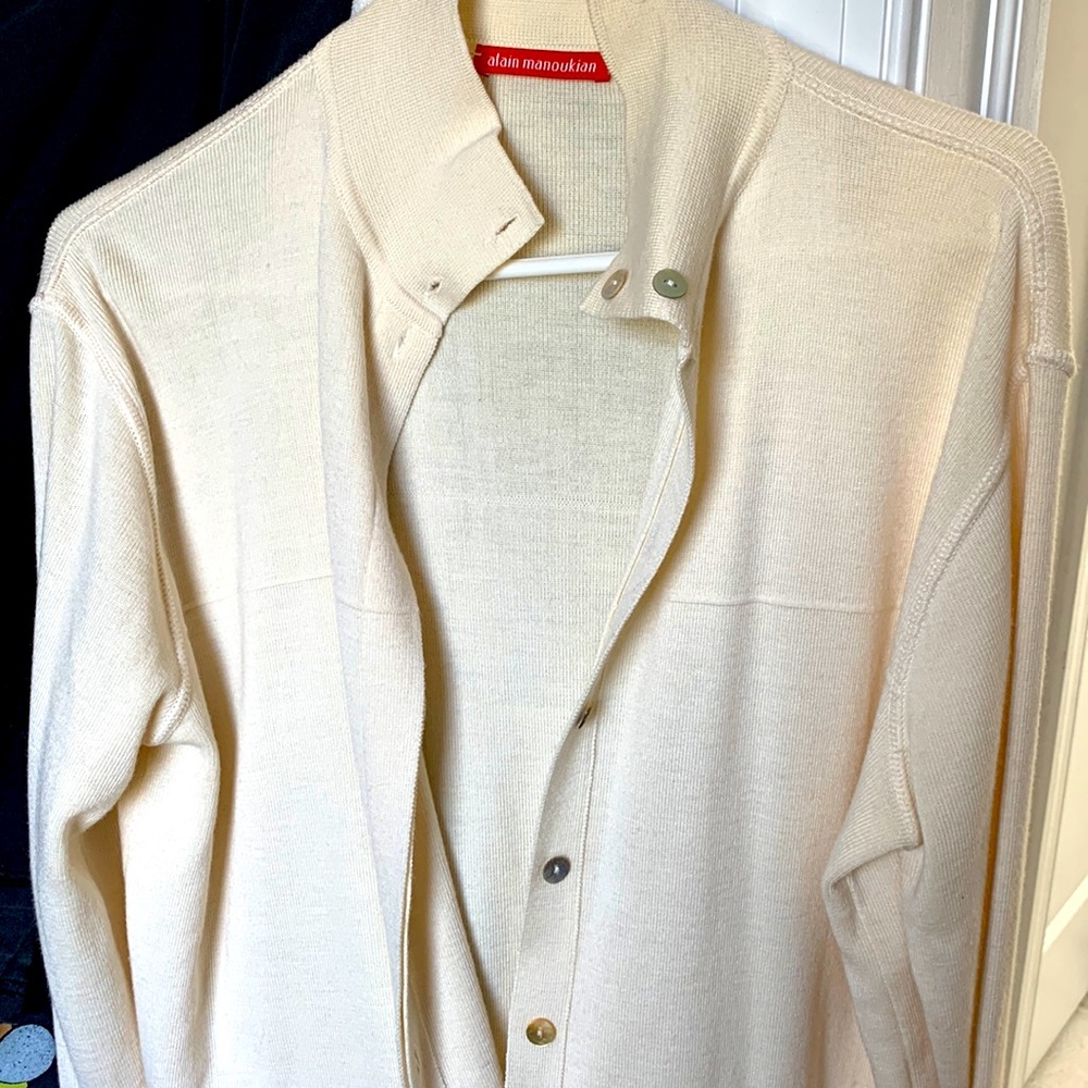 Alain Manoukian ivory cardigan